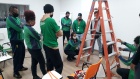 Curso de altura e brigada na Samsung e escola 