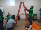 Curso de altura e brigada na Samsung e escola 